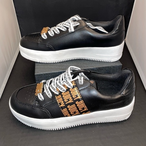 NWT Juicy Black/Gold tennis shoes - Picture 5 of 5